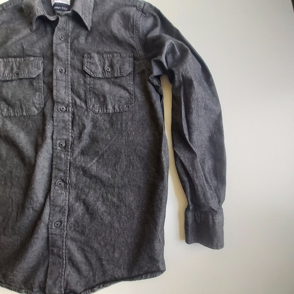 Wrangler Comfort Flex Charcoal Denim Button Up - Picture 6 of 12